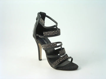 Glitz Shoes Divine Diamante Caged Strap Sandals Glitz Shoes